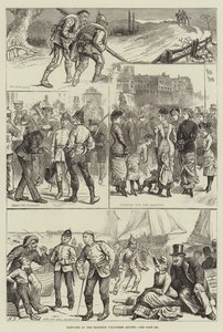 Schetsen bij de Brighton Vrijwilligersreview